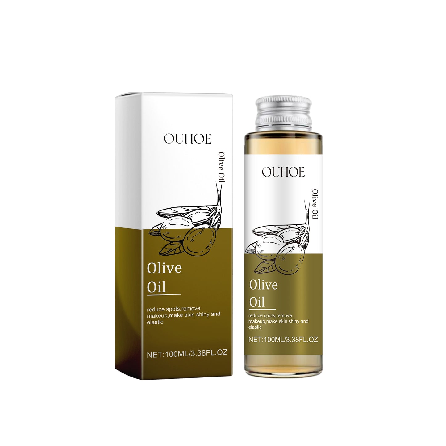 OUHOE Olive Oil, Multi-Effect Massage Oil For Skin Whitening And Smoothing Hair