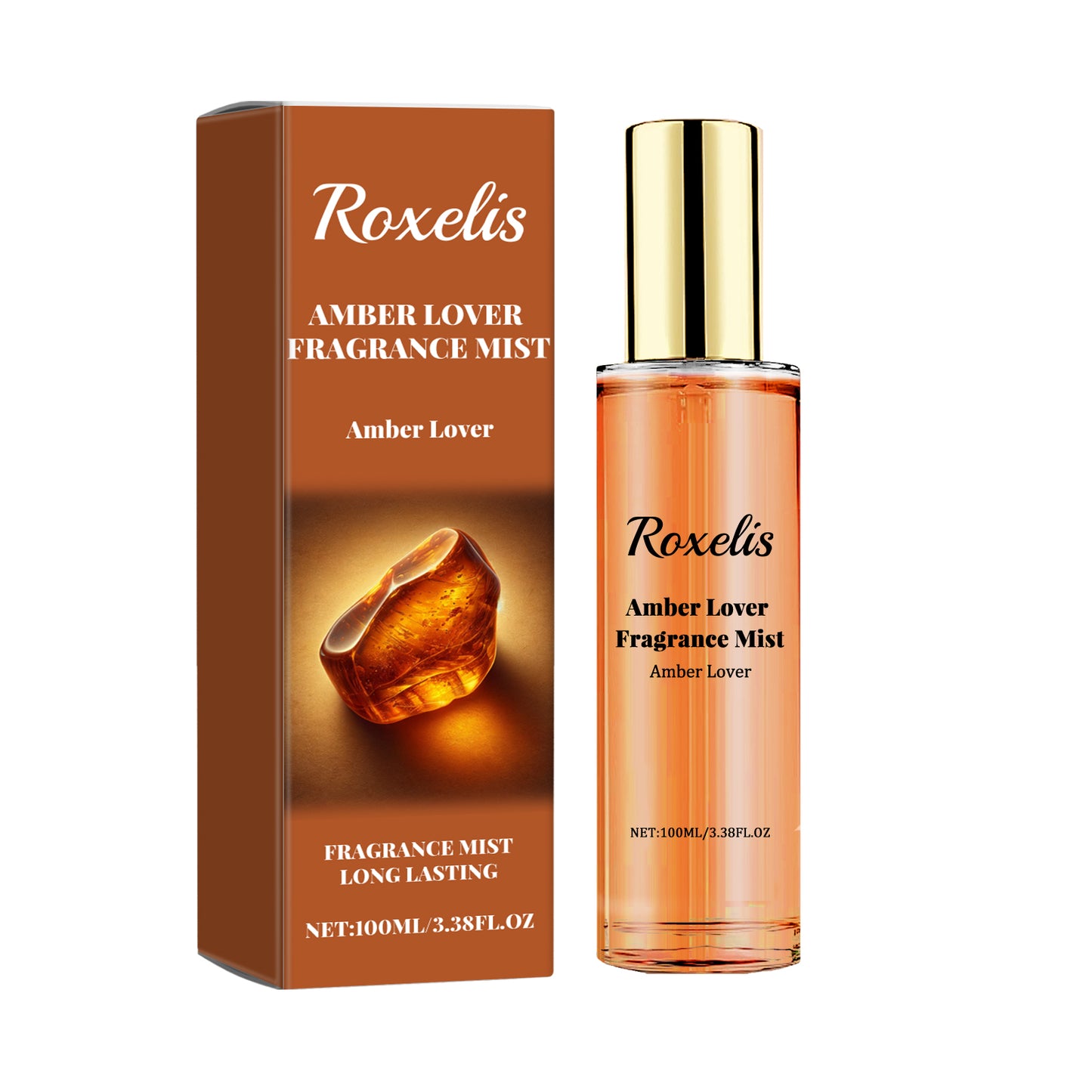 Roxelis Amber Lover Fragrance Mist, Lasting Fragrance Fresh And Natural Couples Date With Fragrance To Bring Atmosphere Encounter