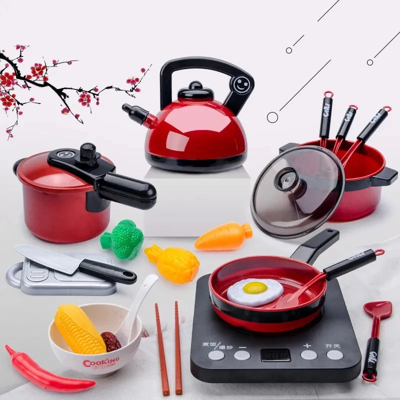 Children Fruits And Cooking Toys Set