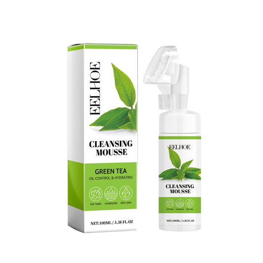 Eelhoe Green Tea Cleansing Mousse, A Deep Cleansing Facial Cleanser With Refreshing Oil Control And Wrinkles Reduction