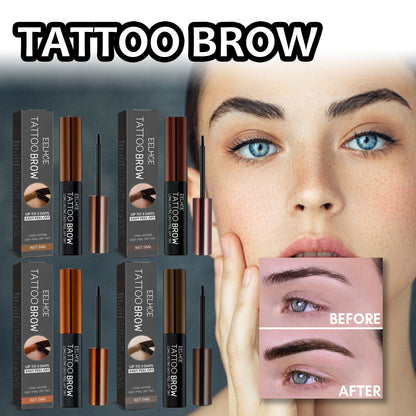 EELHOE Tear Eyebrow Dye, Waterproof, Sweat Resistant And Not Easy To Create Three-Dimensional Natural Wild Brow Tattoo Body Eyebrow Cream