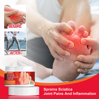 Wiyun Bunion Pain Relief Cream, Repair And Correct Foot Thumb Valgus To Relieve Swelling And Pain Care Cream