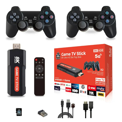 Game Stick 8K Retro Video Games Console with Controller 64G