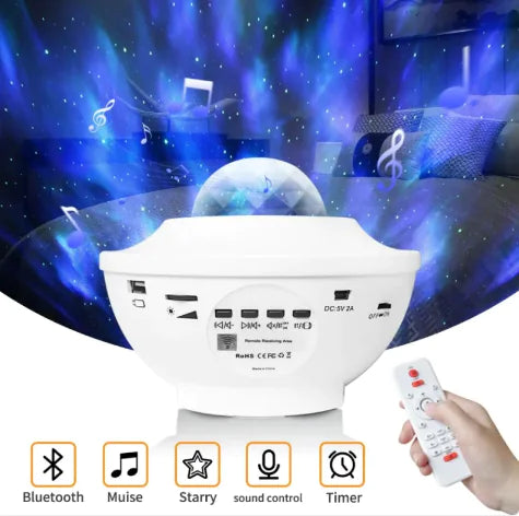 LED Bluetooth Music Projector Light