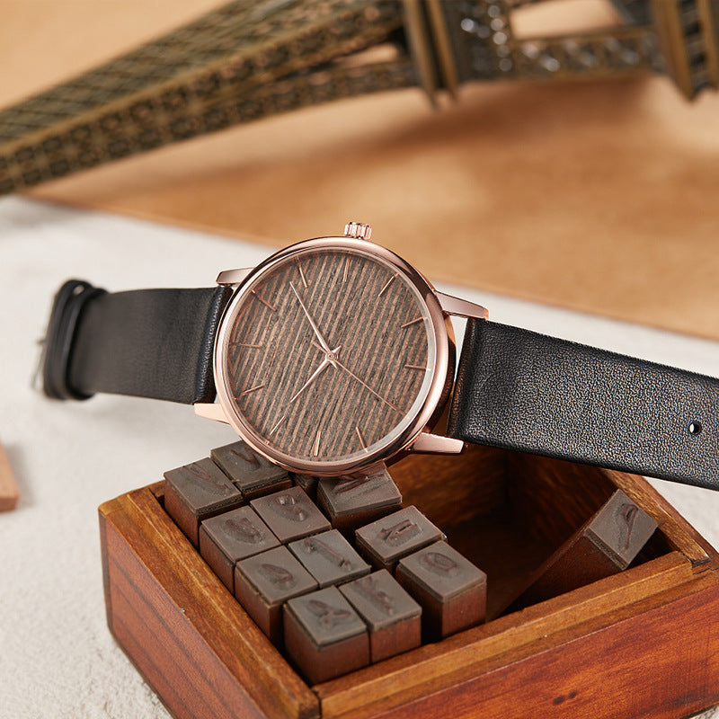 Fashion Women's Ultra-thin Wooden Belt Watch - Trotters Independent Traders