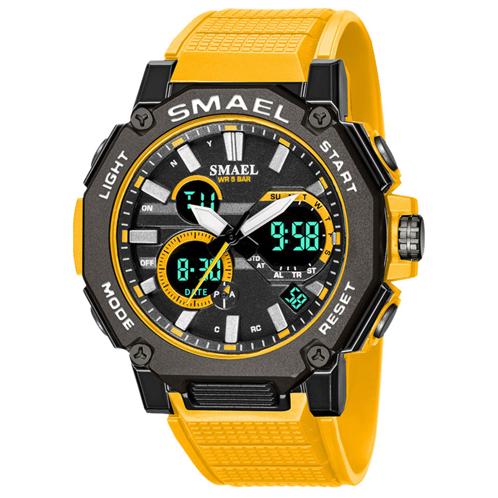 Double Display Waterproof Luminous Sports Electronic Watch - Trotters Independent Traders
