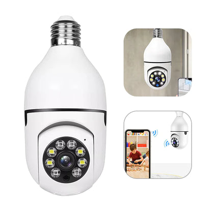 Light Bulb Camera Wi-Fi IR Night Smart Home Wireless Security