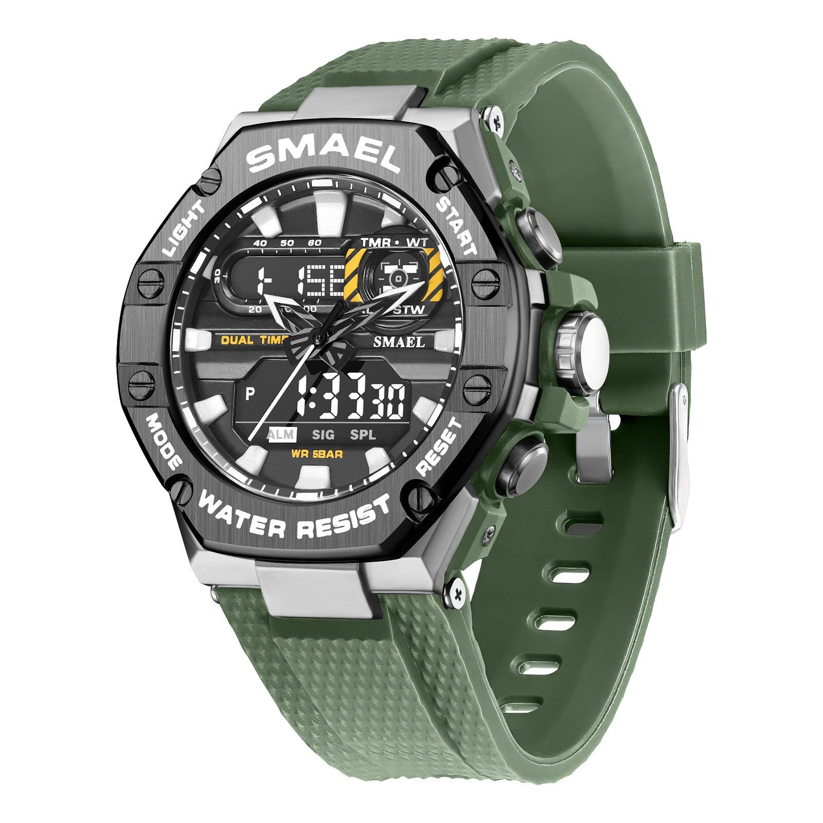 Digital Alloy Electronic Watch Men - Trotters Independent Traders