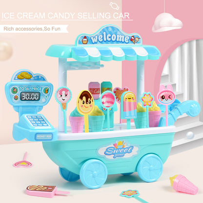 Ice Cream Cart Mini Diy Candy Cart Pretend Play Toy - Trotters Independent Traders