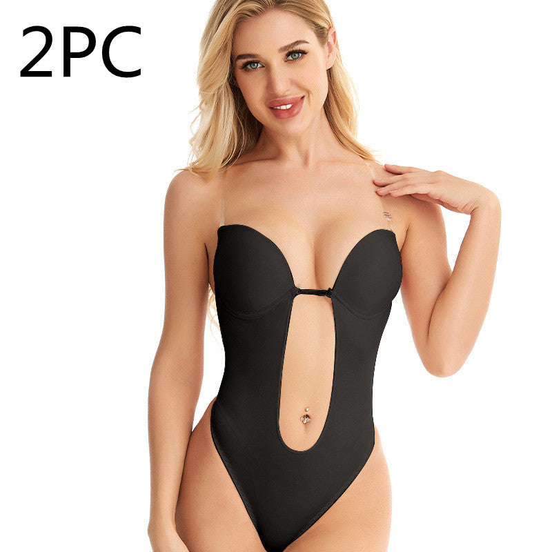 Sexy Bodysuit Women Bra Backless Body Shapewear Thongs Shapers Push Up Corset Lingerie for Wedding Party (Color : B, Size : 38) - Trotters Independent Traders