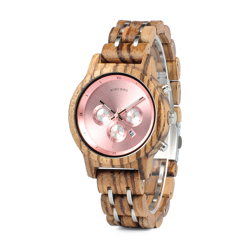 Men's Wood Grain Fashion Business Casual Watch - Trotters Independent Traders