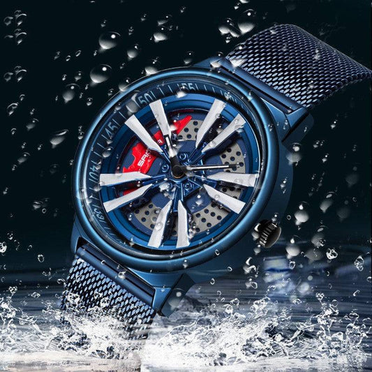 Men's Creative Cool Dial Rotating Wheel Quartz Watch - Trotters Independent Traders