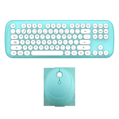 Wireless Keyboard And Mouse Set Girls Color Retro - Trotters Independent Traders