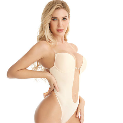 Sexy Bodysuit Women Bra Backless Body Shapewear Thongs Shapers Push Up Corset Lingerie for Wedding Party (Color : B, Size : 38) - Trotters Independent Traders