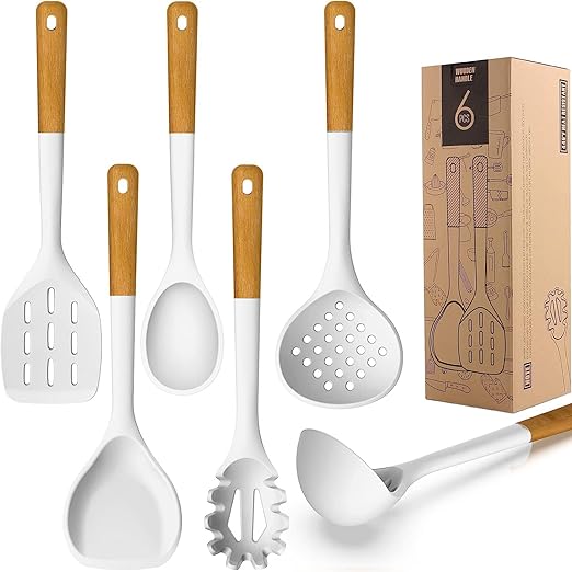 Silicone Cooking Utensils Set Heat Resistant and Durable 