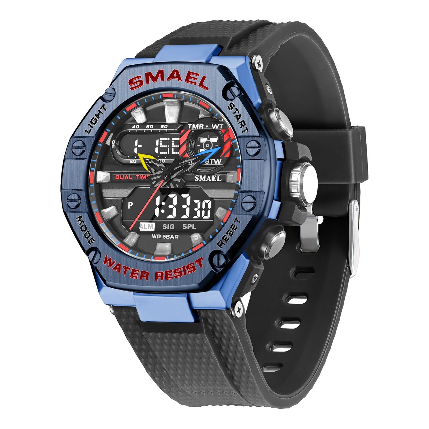 Digital Alloy Electronic Watch Men - Trotters Independent Traders