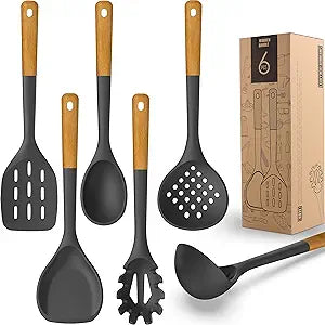 Silicone Cooking Utensils Set Heat Resistant and Durable 