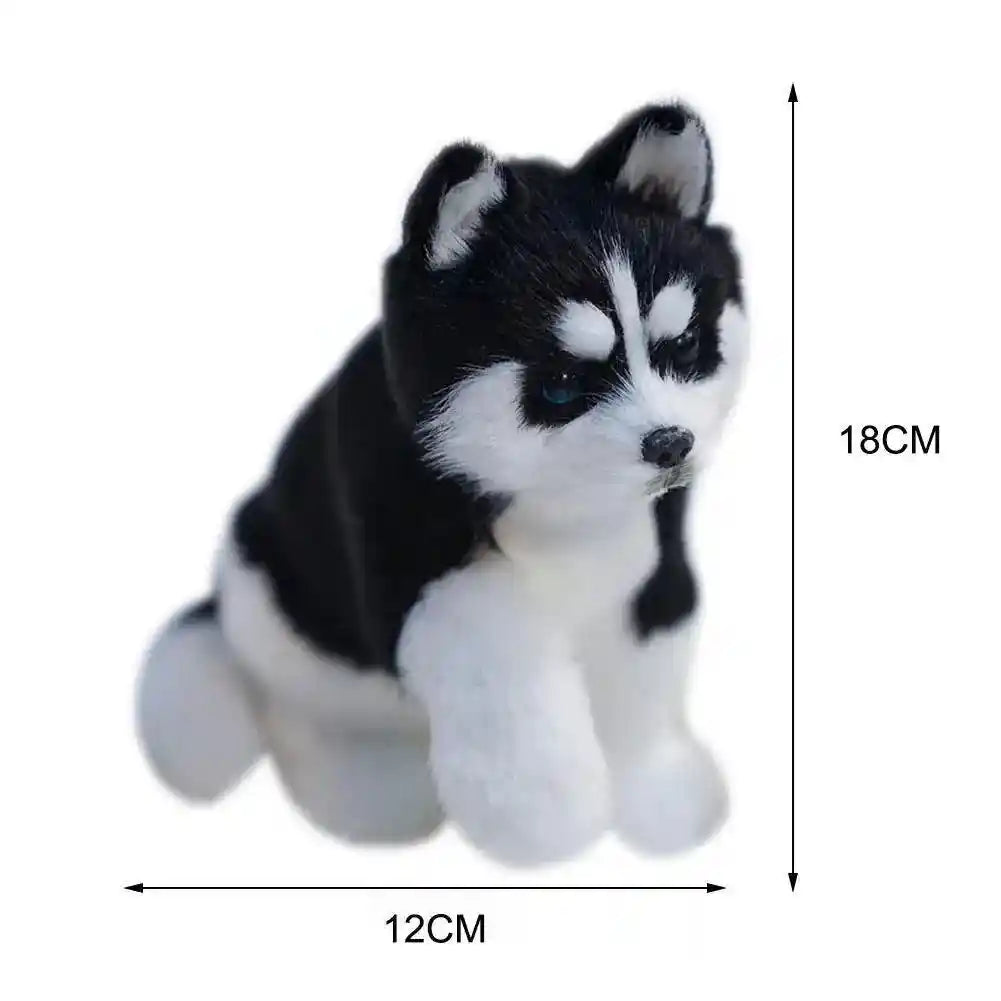 Realistic Husky Dog Simulation Toy Dog Puppy Lifelike