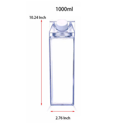 Clear Carton Milk Box Reusable Bottles Outdoor Climbing