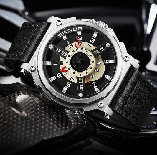 Shop Men's Quartz Watch with Large Dial Modern Man Watch