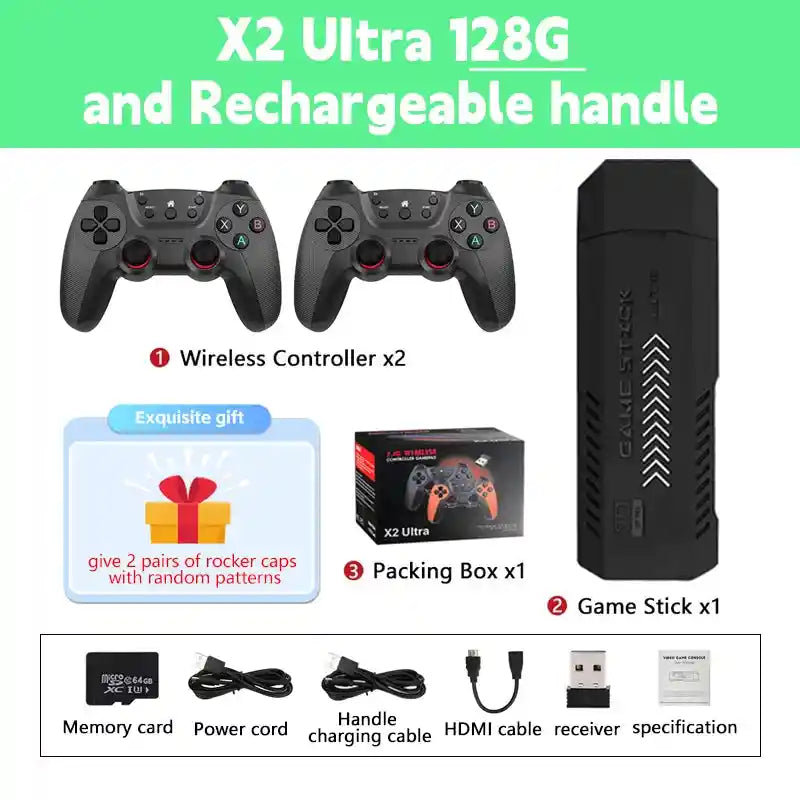 Ultra Video Game Stick Console 4K HD30000 Games 128G Retro Games