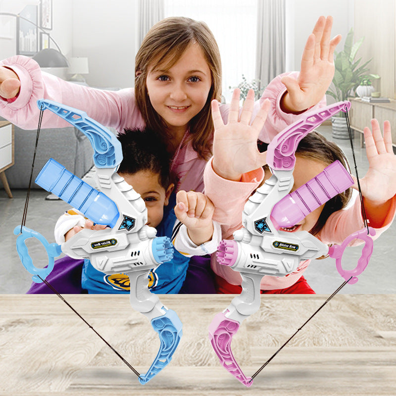 Hot 2 In 1 Bubble Gun Electric Bow And Arrow - Trotters Independent Traders