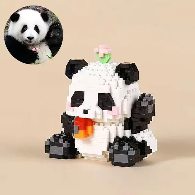 Cute Panda Series Building Block Toys