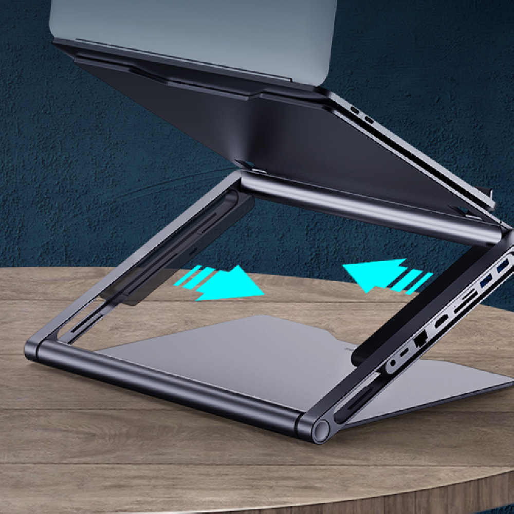 Lapstop Stand With 8-in-1 Docking Station - Trotters Independent Traders