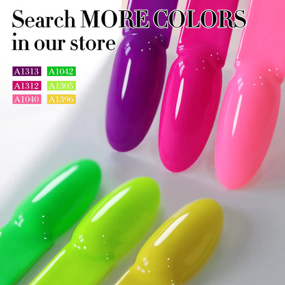 15ML Gel Nail Polish Pure Sheer Neon Green