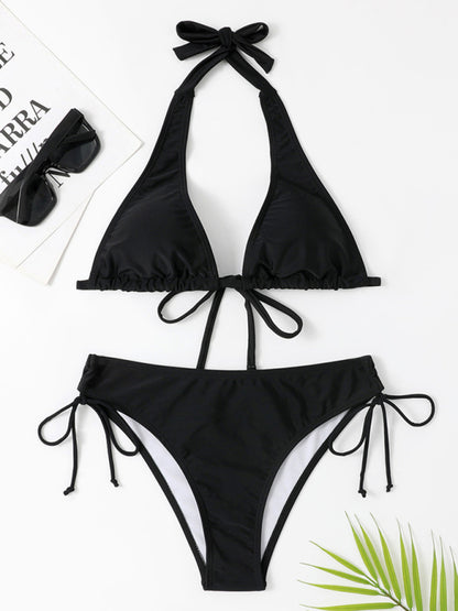 Stylish Self Design Knit Bikini