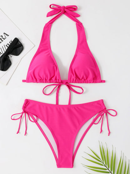 Stylish Self Design Knit Bikini