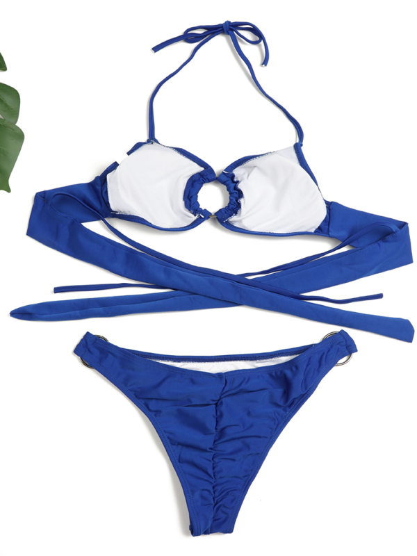 Two-Piece Swimsuit Gathered Bikini