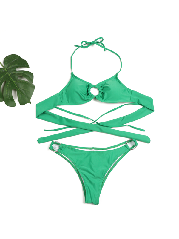 Two-Piece Swimsuit Gathered Bikini