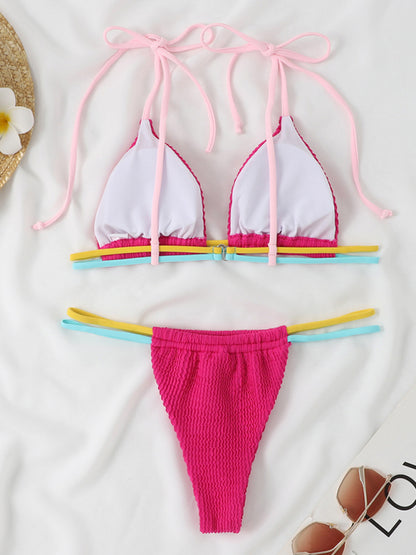 Sexy Thong Two-Piece Multi-String Swimsuit