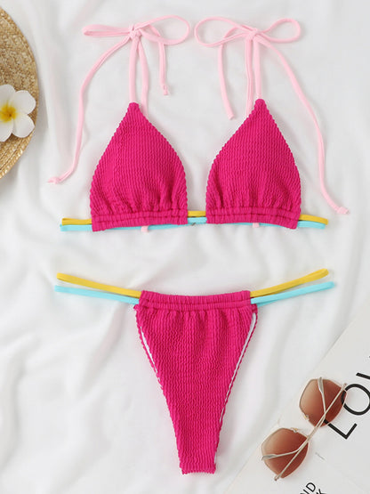 Sexy Thong Two-Piece Multi-String Swimsuit