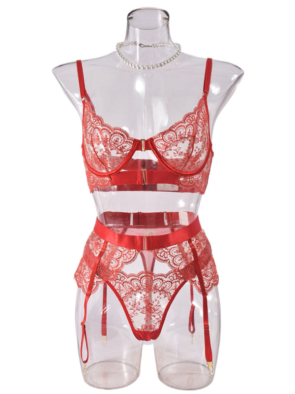 Embroidered Bra Sexy Lingerie Set