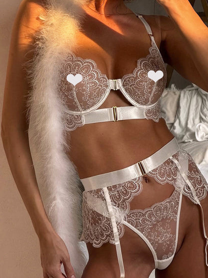 Embroidered Bra Sexy Lingerie Set