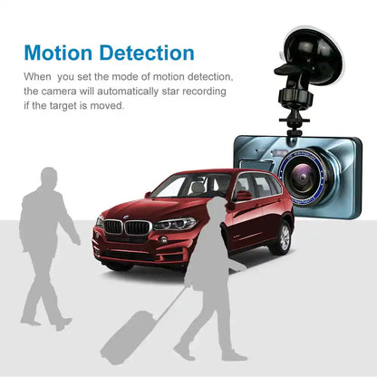 Touch Screen Dash Cam 4 Dual Lens Car DVR Front And Rear Camera