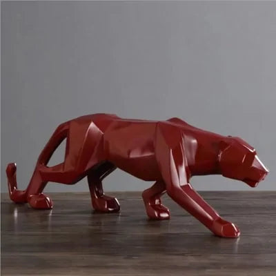 Abstract Resin Leopard Statue Home Office Decoration Gift