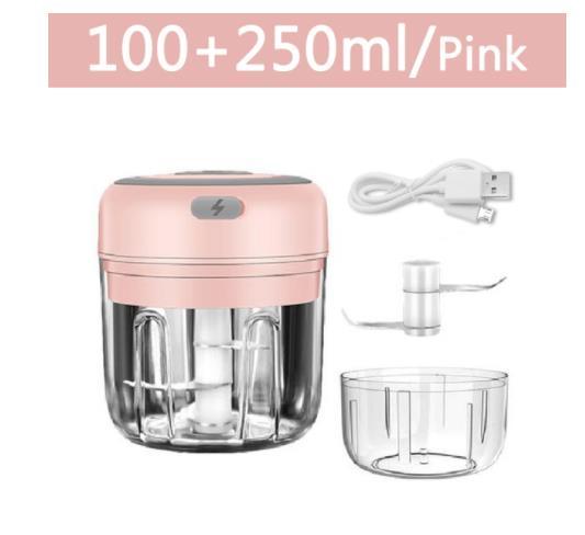 Electric Mini Garlic Chopper USB Meat Vegetable Crusher 