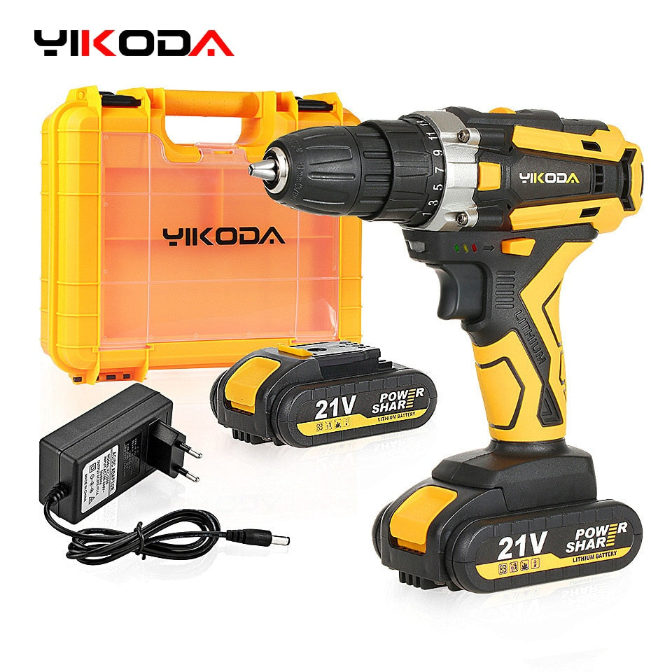 Cordless Rechargeable Drill Screwdriver Lithium Battery