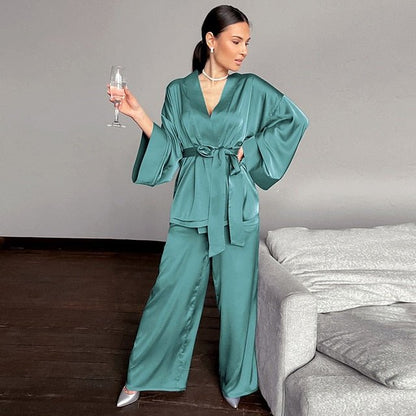 2 Piece Set Satin Sleepwear - Trotters Independent Traders2 Piece Set Satin Sleepwear