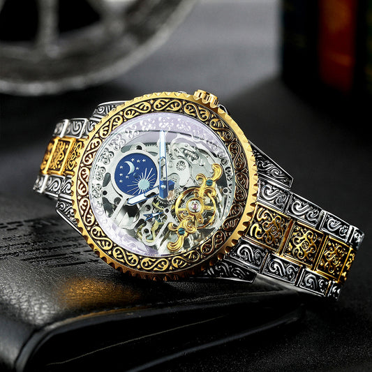 Luxury Moon Phase Mechanical Watch - Luxury For Men 