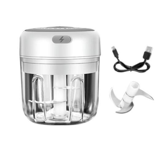 Electric Mini Garlic Chopper USB Meat Vegetable Crusher 