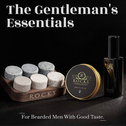 The Gentleman's Essentials - Whiskey Stones & Grooming Kit Gift Set - Trotters Independent Traders