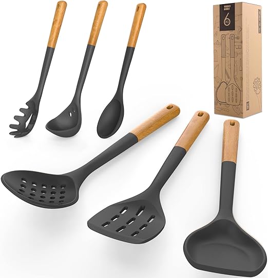 Silicone Cooking Utensils Set Heat Resistant and Durable 