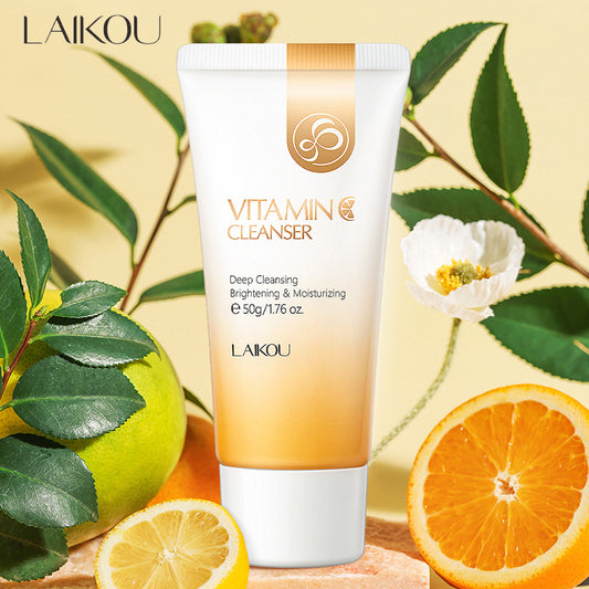 Vitamin C Facial Whitening Moisturizing Deep Cleansing Foam