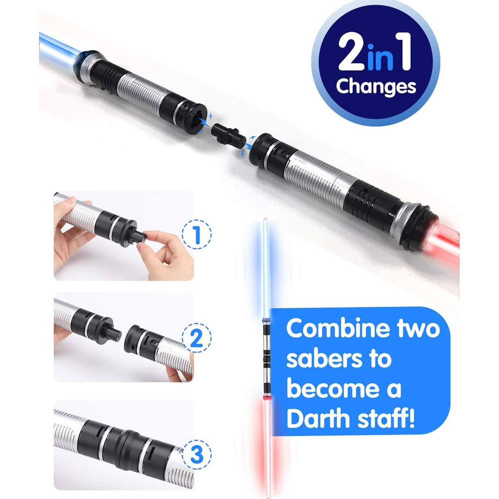 2pc Lightsaber set is perfect for fans of the iconic weapon.