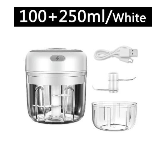 Electric Mini Garlic Chopper USB Meat Vegetable Crusher 