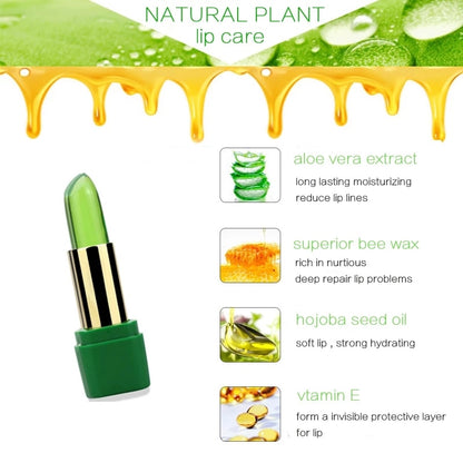 Aloe Vera Lipstick Lip Balm Color Mood Changing Long Lasting